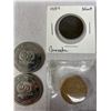 Image 2 : 1884 Canadian Large Cent In Holder Plus Other Tokens