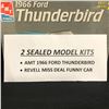 Image 2 : 2 SEALED MODEL KITS (AMT 1966 FORD THUNDERBIRD/ REVELL MISS DEAL FUNNY CAR)