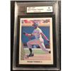 Image 1 : 1990 LEAF #300 FRANK THOMAS Rookie Card (KSAS 8 NMM)