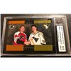 Image 1 : DUAL SIGNED 1996-97 DONRUSS ELITE #NNO LINDROS/LEMIEUX HART TO HART (KSA 8.5 MINT)