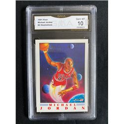 1991 FLEER MICHAEL JORDAN #2 ILLUSTRATIONS (GMA GEM MINT 10)