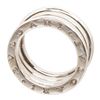 Image 2 : Bvlgari 18K White Gold B.zero1 Double Ring 48