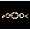 0.75 ctw Diamond Bracelet - 14KT Rose and White Gold