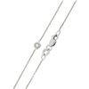 Image 5 : New 14kt White Gold 0.16 ctw 8 Round Bezel Set Diamond by the Yard Chain Necklac