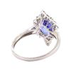 Image 3 : 1.75 ctw Tanzanite and Diamond Ring - Platinum