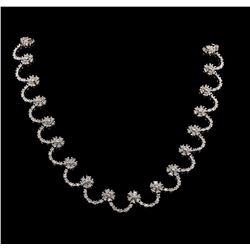 9.02 ctw Diamond Necklace - 14KT White Gold
