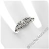 Image 3 : Art Deco Platinum 0.50 ctw Old European Diamond Engagement Ring