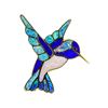 Image 1 : Opal and Lapis Lazuli Hummingbird Pin/Pendant - 18KT Yellow Gold