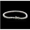 Image 2 : 18KT White Gold 7.06 ctw Diamond Tennis Bracelet