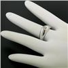 Image 7 : Men's 14kt White Gold 0.25 ctw Bezel Round Diamond Solitaire Band Ring
