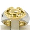 Image 1 : Bulgari 18kt Yellow and White Gold Dual Open Heart Ring
