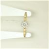 Image 5 : 14K Yellow & White Gold Illusion Prong Set 0.25 ctw Diamond Solitaire Ring