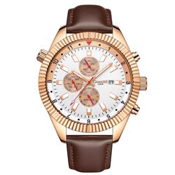 GAMAGES OF LONDON Limited Edition Hand Assembled Hour Rotator Automatic Rose