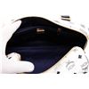 Image 6 : MCM Navy & White Vintage Visetos Coated Canvas Leather Boston Bag