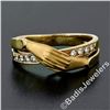 Image 3 : Carrera y Carrera 18kt Yellow Gold 0.16 ctw Diamond and Folded Hands Band Ring