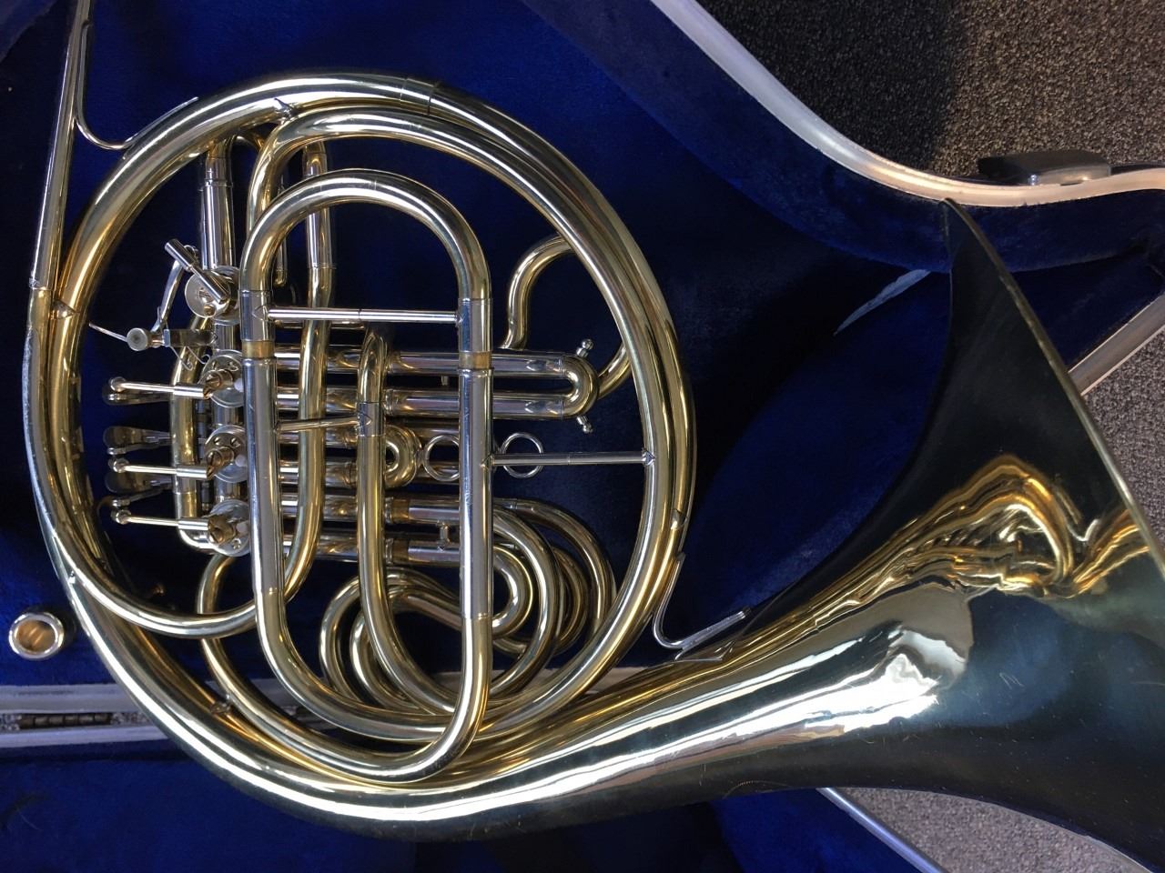 Double French Horn Besson with mouthpiece and case