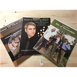 Sheet Music - 8th of November, What's Right is Right, Comin' To Your City