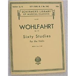 Schirmer's Library of Musical Classics Sixty Studies for Violin