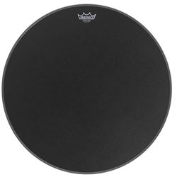 REMO 24" POWERSTROKE P3 BLACK SUEDE BASS DRUM HEAD  Model # P3-1824-ES