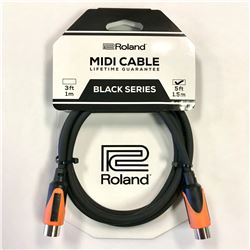 Roland RMIDI-B3 Black Series Dual MIDI Cable - 5'