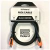 Image 1 : Roland RMIDI-B3 Black Series Dual MIDI Cable - 5'