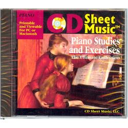 CD Sheet music Piano Studies and Exercises