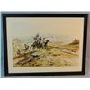 Image 1 : 2 C. M. Russell prints, Intruders and Surprise Attack, 9" x 14" each, framed