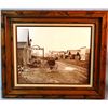 Image 2 : Huffman, L. A. framed photo print, Main Street Miles City, 16" h x 24" w