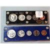 Image 1 : 2 proof sets, 1955 Franklin and 1964 Kennedy