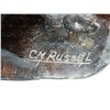 Image 4 : Russell, C. M. recast bronze, Wolf ash tray, 4"X 6 1/2"