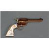 Image 3 : Colt SAA Frontier Scout, .22 LR, Lawman Series, Pat Garrett, gold plated, pearl grips, 4 3/4", sn: 1