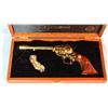 Image 2 : Colt SAA Frontier  Scout, .22 LR, 1769 California BiCentennial, gold plated, cased, 6" bbl, sn: 1386