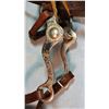 Image 3 : Flower tooled bridle w/Crockett Renalde silver mtd bit