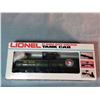 Image 2 : Lionel O gauge: 3 cabooses, tank car and box car, all NIB, and assorted used O gauge track