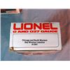 Image 7 : Lionel O gauge: 3 cabooses, tank car and box car, all NIB, and assorted used O gauge track