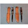 Image 1 : 2 Edge Mark hunting knives, new, both 4" w/sheaths