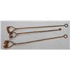 Image 1 : 3 hand forged branding irons, two G's; one J