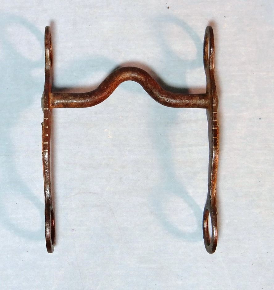 Gal Leg Bit Crockett copper and silver mtd gal leg bit, large, mint