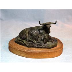Scriver, Bob bronze, The Range Mother, 1975,  107/200, 2 1/2" x 4 1/2"