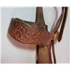 Image 3 : Visalia-marked full flower tooled bridle w/iron bit, marked at end of billet