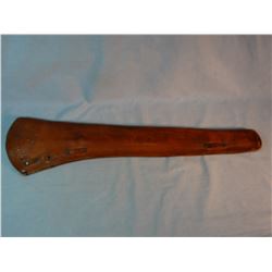 Montana Armory, Bozeman, M. T. rifle scabbard, tooled leather, Wyeth, St. Joseph, MO maker