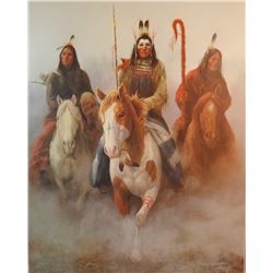 DeHaan, Chuck artist's proof, Crows, #58/75, signed, 20" x 26" with authenticity