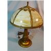 Image 1 : Slag glass table lamp, Montana Hotel, Reed Point, MT