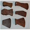 Image 1 : 6 Middle Missouri River Village trade axes, lacquered