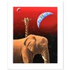 Image 1 : "Our Home Too I, Elephants" Limited Edition Serigraph by William Schimmel, Numbered and Hand Signed 