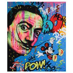Nastya Rovenskaya- Mixed Media "Playing His Mustache"