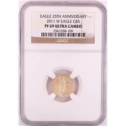 2011-W $5 Proof American Gold Eagle Coin NGC PF69 Ultra Cameo