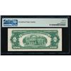 Image 2 : 1928G $2 Legal Tender Note PMG 66EPQ