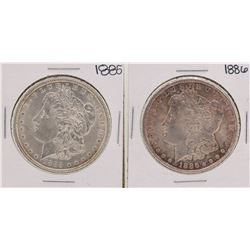 1885-1886 $1 Morgan Silver Dollar Coins