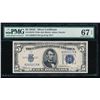 Image 1 : 1934C $5 Silver Certificate PMG 67EPQ